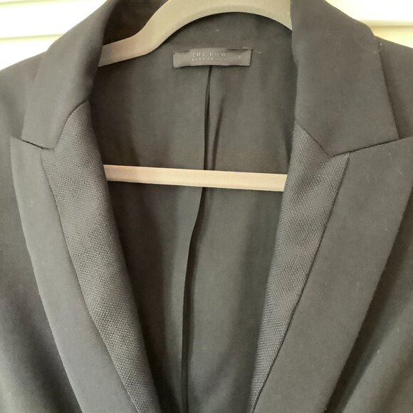 NWOT The Row women's blazer 8 black wool blend single button jacket - Picture 3 of 10